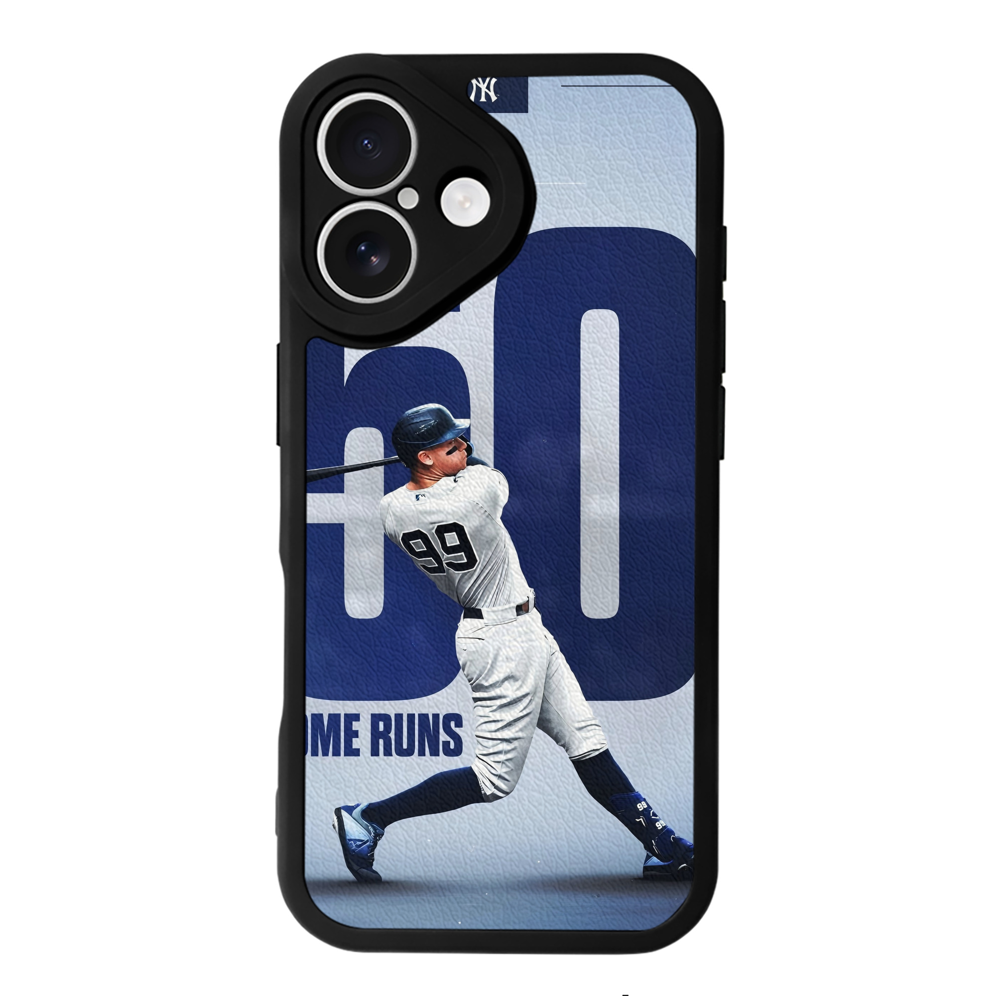 Aaron Judge 50 Home Runs 4 IPhone 16 Silicone Leather Case – UV Print, Lambskin Texture – Perfect Fit, Wireless Charging Compatible, Scratch Resistant, Precise Cutouts – Stylish Protection For IPhone 16